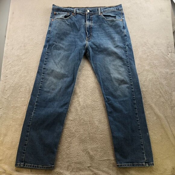Levis Mens Jeans Size 38x30 505 Straight Leg Classic Casual Denim Relaxed Fit - Picture 11 of 12